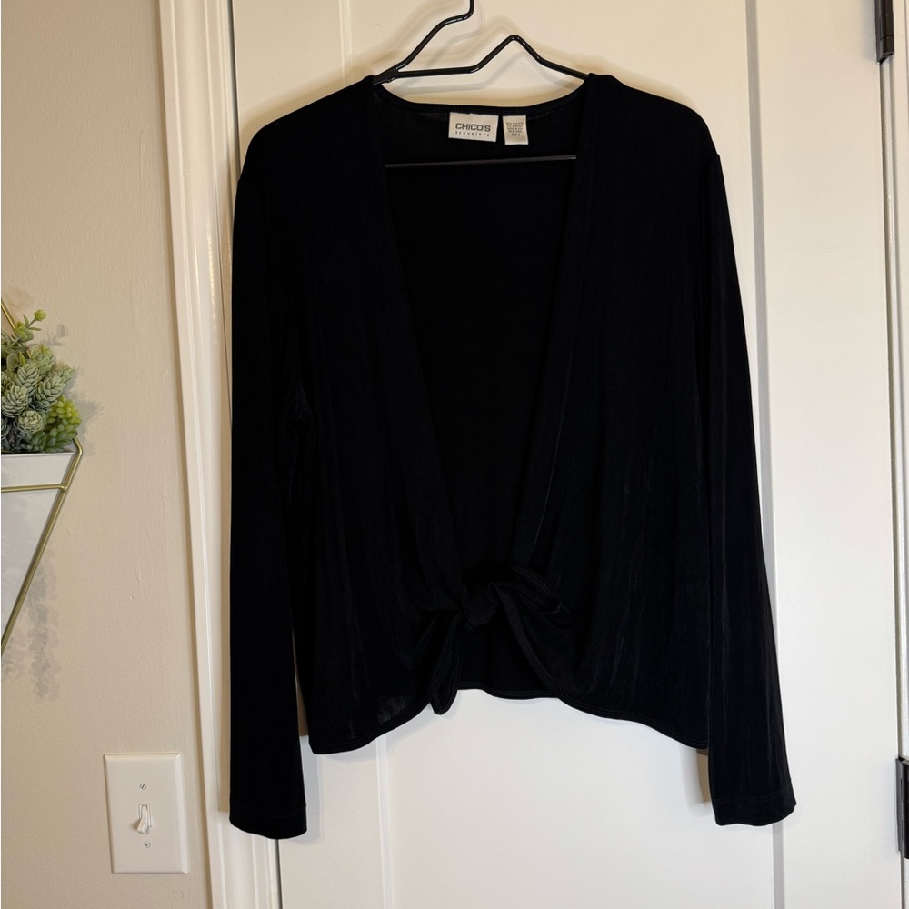 Chico’s Travelers Black Cardigan